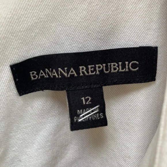 Banana republic black and white size 12 dress shift vneck - Picture 2 of 9